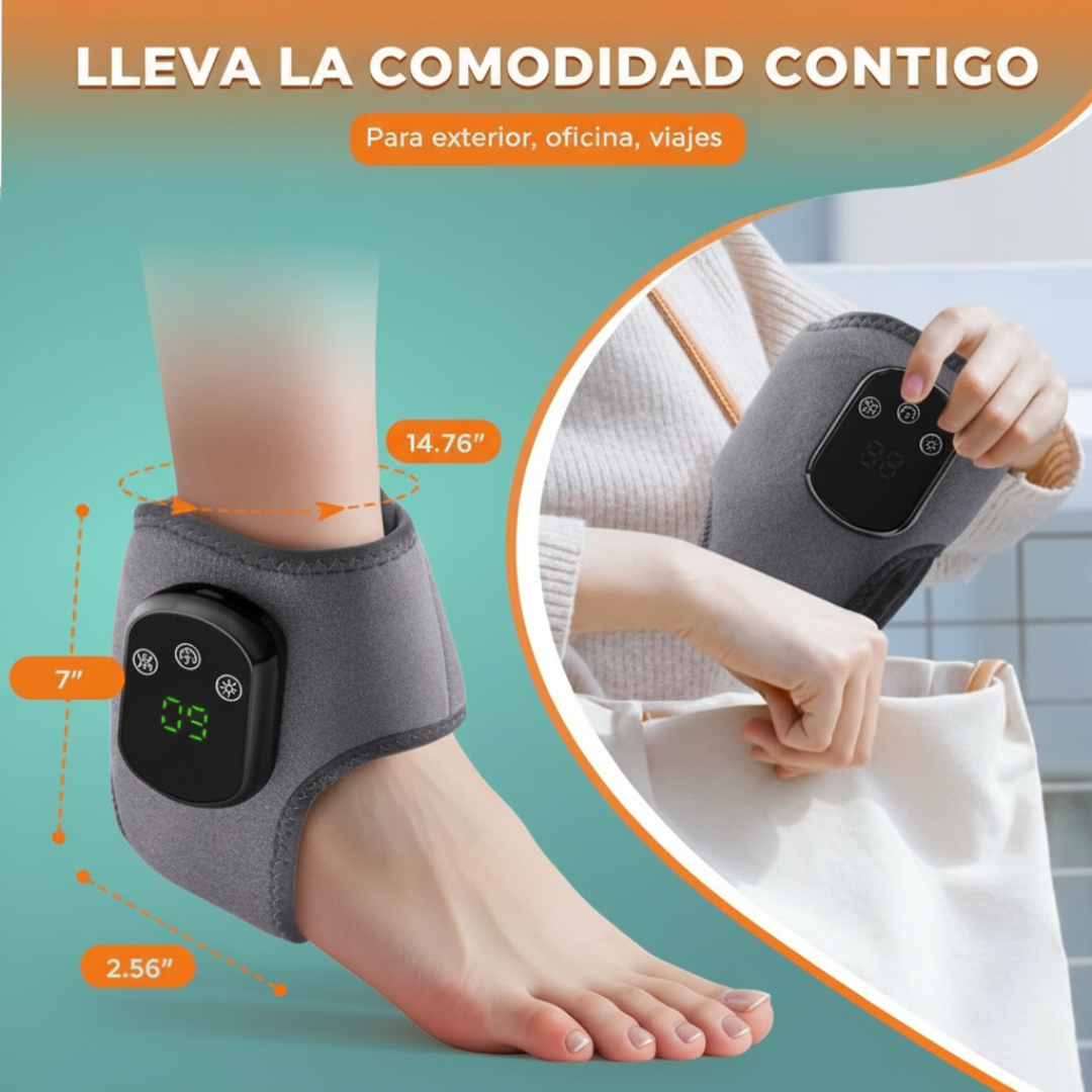 AFFLEX™ Masajeador de Tobillo con Calor y Vibración