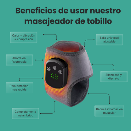 AFFLEX™ Masajeador de Tobillo con Calor y Vibración