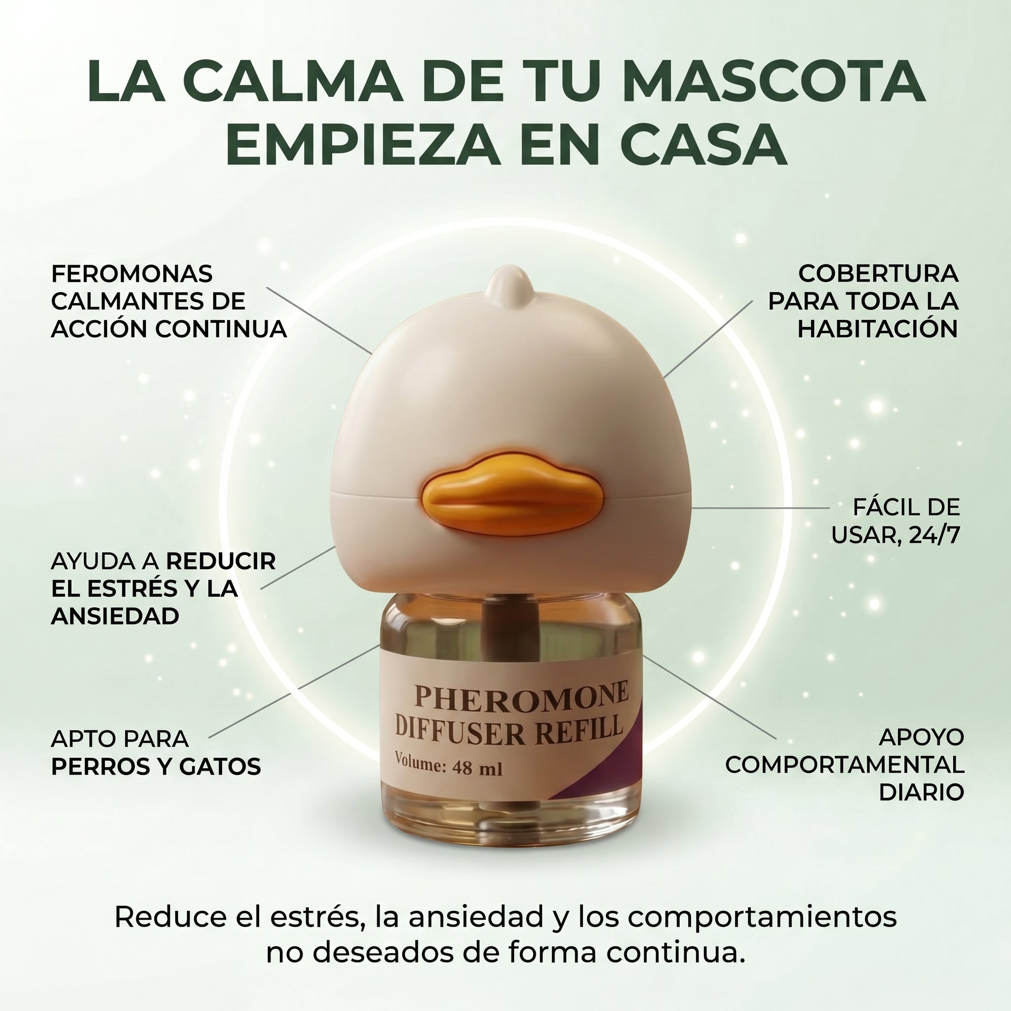 CalmPaws — Difusor Calmante para Gatos