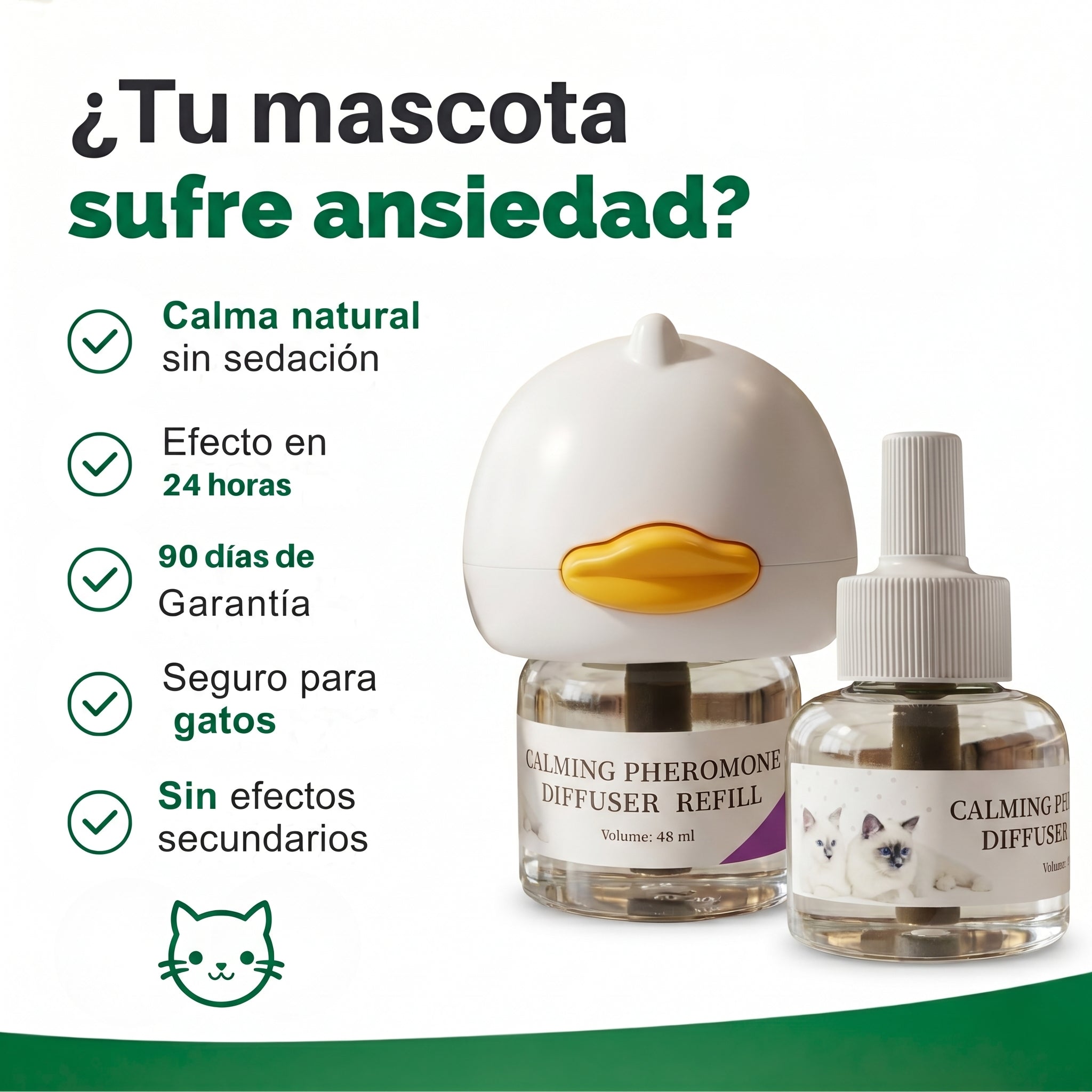 CalmPaws — Difusor Calmante para Gatos